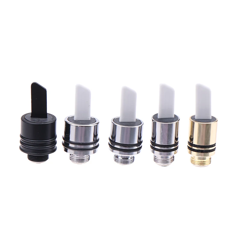Single Hot Knife 510 Ceramic Heat Tip Coil with Cover Cap 11.5mm Black Silver Cut Wax Accessory Tool