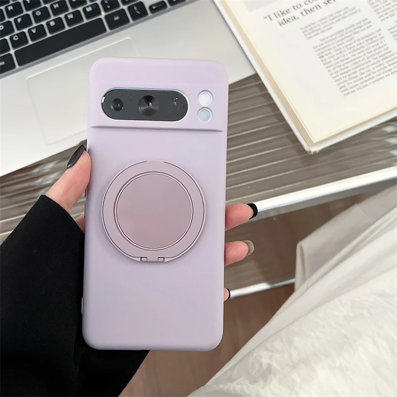 Wireless Charging Magnetic Stand Bracket with Shockproof Back Cover
