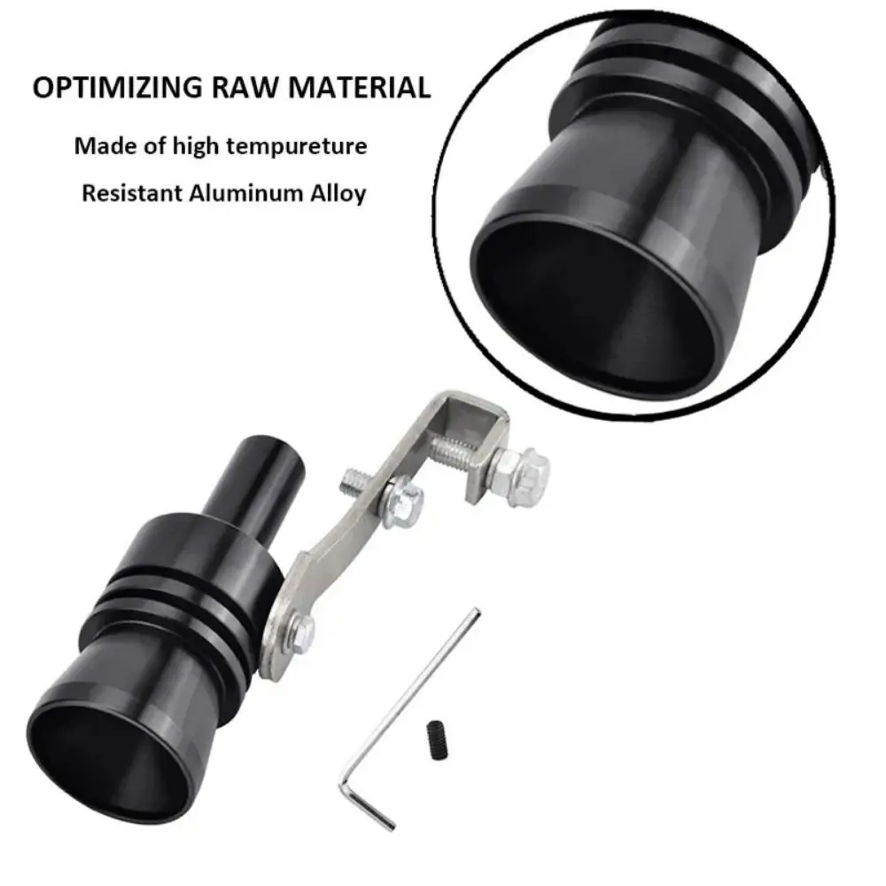 1Pcs Auto Accessories Turbo Sound Whistle Vehicle Refit Exhaust Pipe Sound Simulator Universal S/M/L/XL Muffler Device Car exhaust muffler tip car turbo whistle exhaust pipe muffler