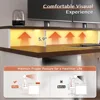 55" Computer Desk with Drawers, Power Outlets, Long Monitor Stand, Storage Cabinet Desks with Drawers, Computer Desk 6