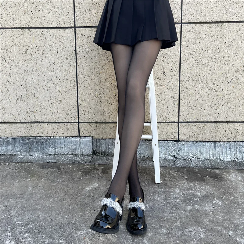 Factory Direct Supply Double-Layer Velvet Black Silk Autumn and Winter Superb Fleshcolor Pantynose Stockings Women's Thickened S