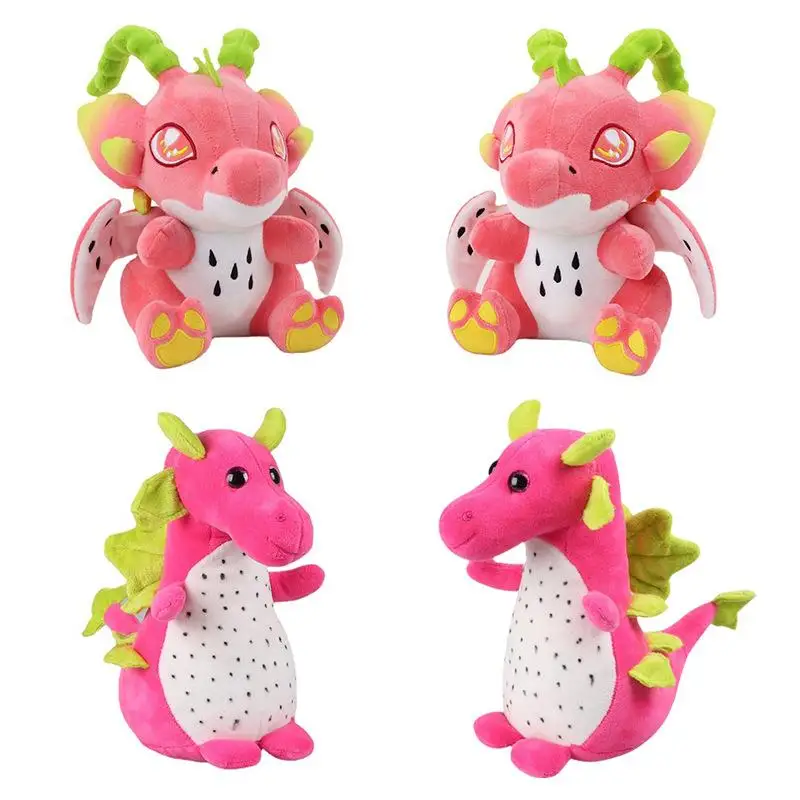 

Dragon Fruit Macaroon Plush Doll Kawaii Pitaya Dinosaur Stuffed Animal Plush Toy For Kids Gifts Home Decor