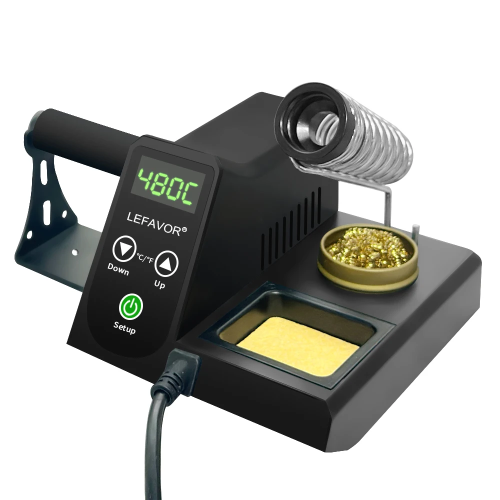 60 W digitale Lötkolbenstation, LED-Anzeige, temperaturverstellbar, PID-Temperaturregelung, schnelle Erwärmung – Detail 17