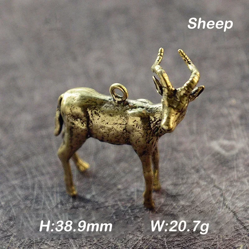 Brass Animal Statue Ornament Chinese Zodiac Rat Ox Home Decor Decoration Crafts Figurines & Miniatures Decorative Figurines
