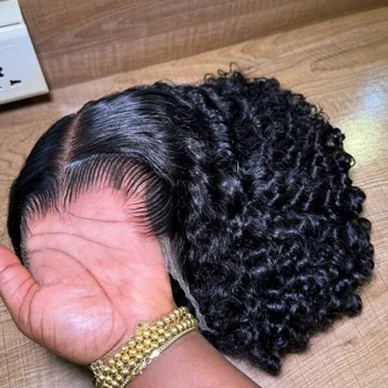 Loose Deep Wear And Go Glueless 5x5 13x6 HD Transparent Lace Front Wigs Pre Plucked Brazilian Human Hair Wigs 42 Inch Women Wigs 1