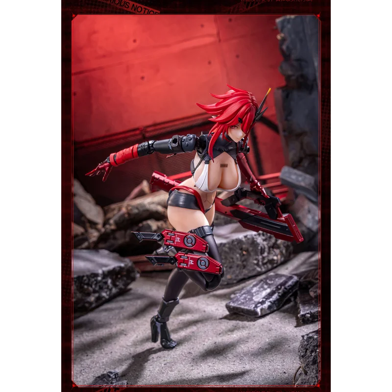 [새로운 재고 있음] 100% 공식  Animester Wolf Mastiff Force Karas Samurai 1/9 접착제로 덮인 이동식 피규어 모델 장난감