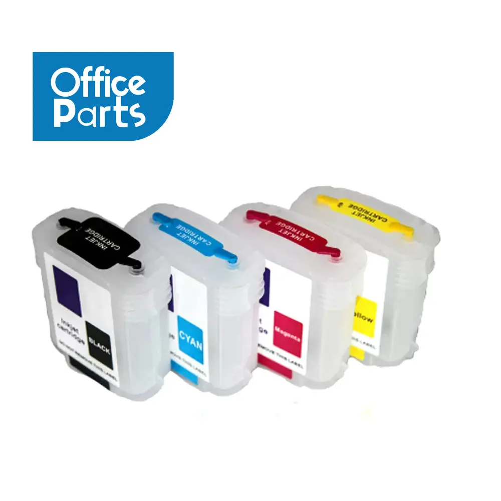4Pieces/Lot Empty Refill ink Cartridge For HP 10 82 With Auto Reset