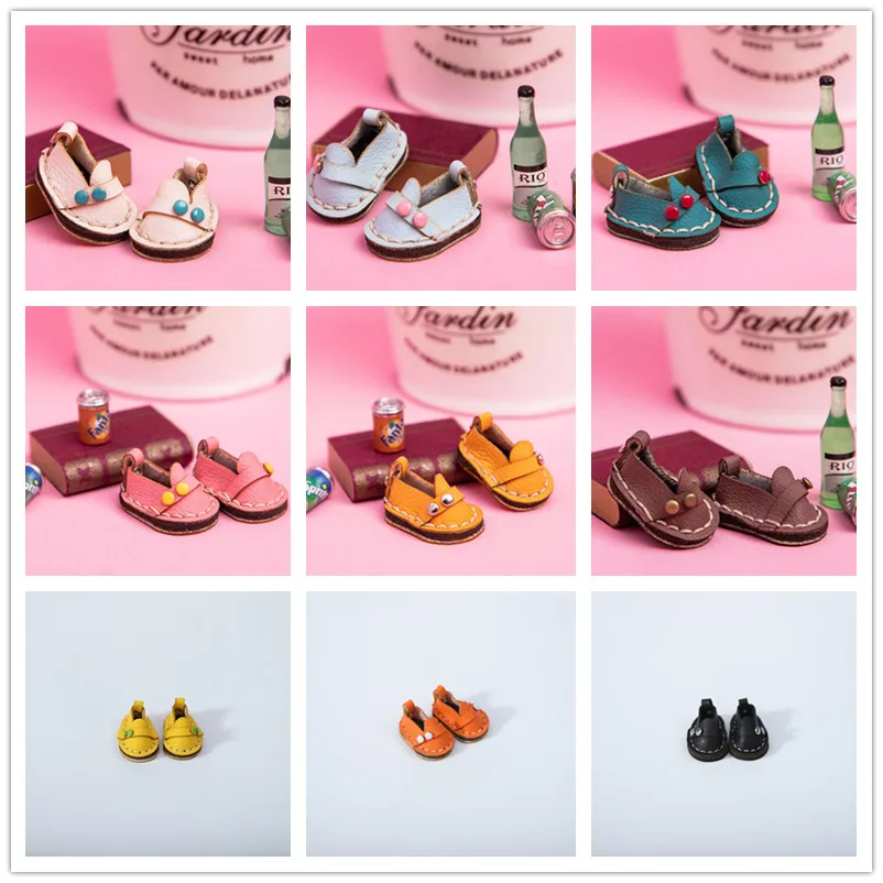 New Ob11 Handmade Shoes 1/12 Bjd Shoes Italian Cattle Shoes Holala Boots Doll Accessories For Body9,Gsc,Ddf,Ymy,Obitsu 11,Molly 3