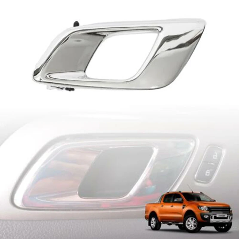 Maniglia Della Porta Interna Anteriore Per Ford Ranger Wildtrak Hi-Rider 2012-2018 Gruppo Porta Interna Cromata