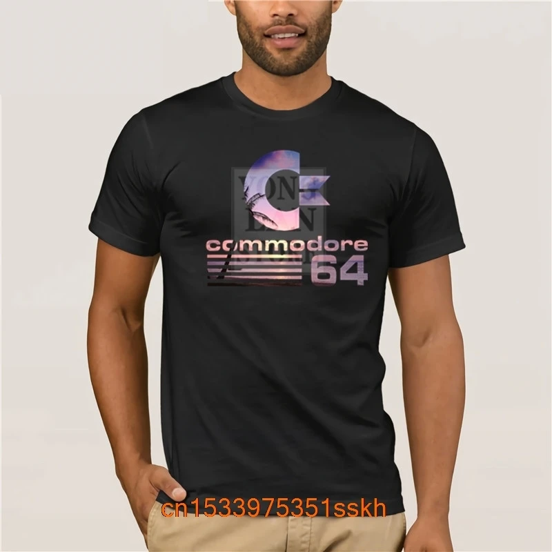 2023 Fashion Summer Personality Commodore 64 Vaporwave Logo T Shirt