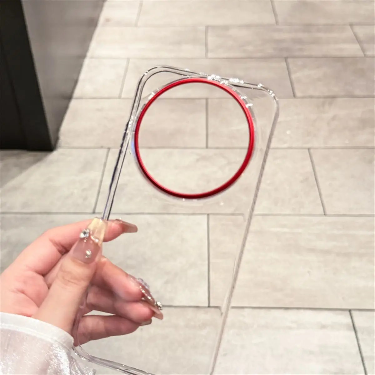 Luxury High Transparent Red Box PC Case - Simple and Elegant Protection