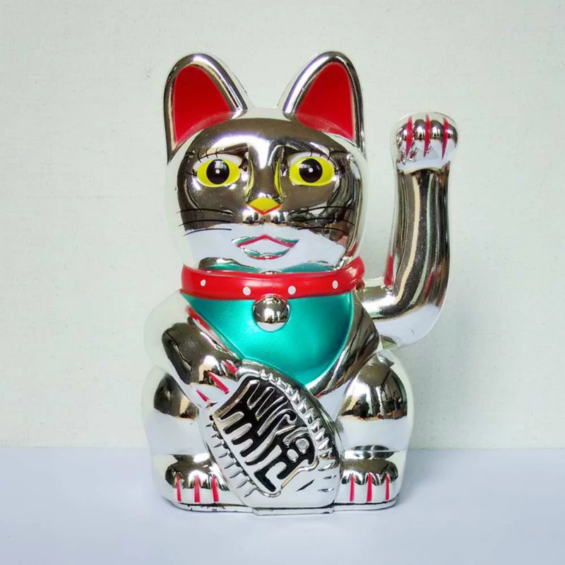 Beckoning Cat Wealth Lucky Cat 5 Colors 5/6H For Room Decors ornament crafts,miniature ornament,cat figurine decoration,cat figurines,miniature figurines,resin crafts,resin ornaments