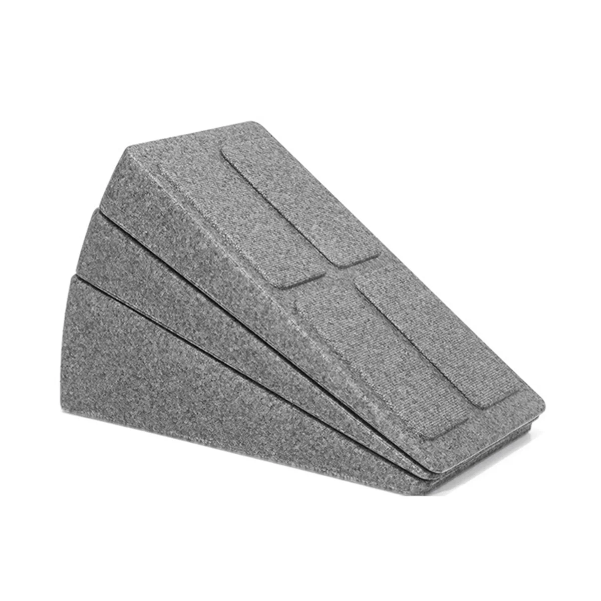 BAAU Squat Wedge Block Adjustable Non-Slip Squat Ramp Wedge Calf Stretcher Slant Board Strength for and Deadlift Gray