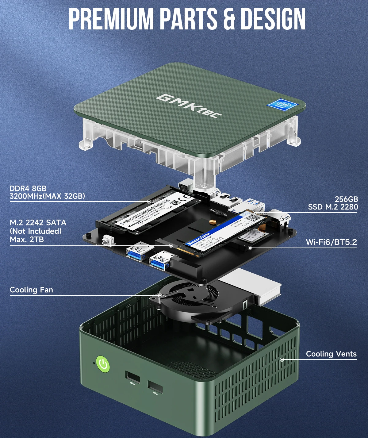 GMKtec G3 Plus ミニ PC インテル N150 16GB DDR4 512GB NVMe SSD WiFi