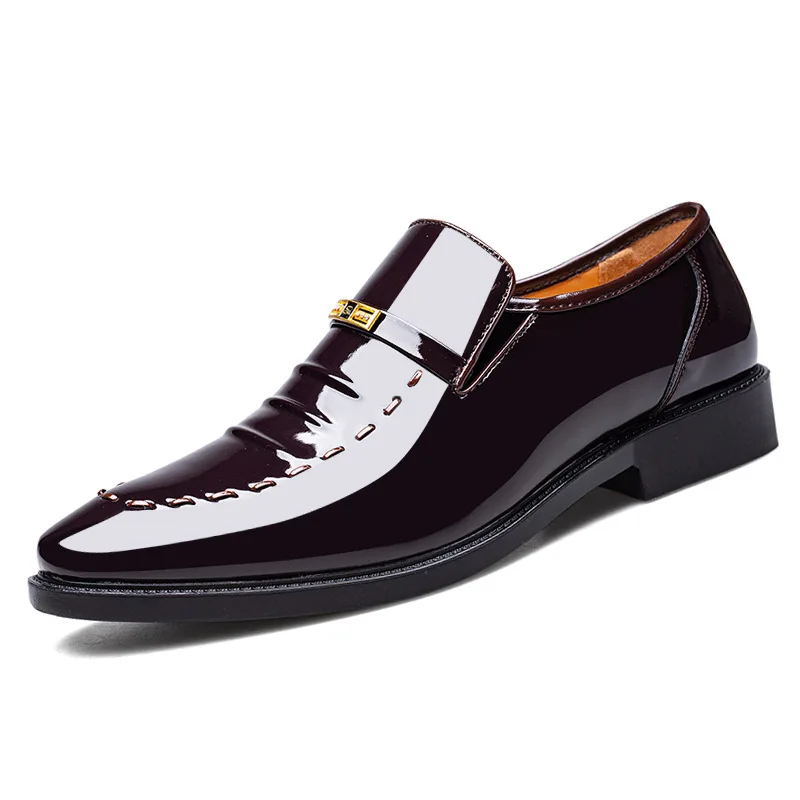 38-49 Classic Business Dress Men Shoes Formal Slip On Dress Shoes Mens Oxfords Footwear Elegent Leather For Men Loafers