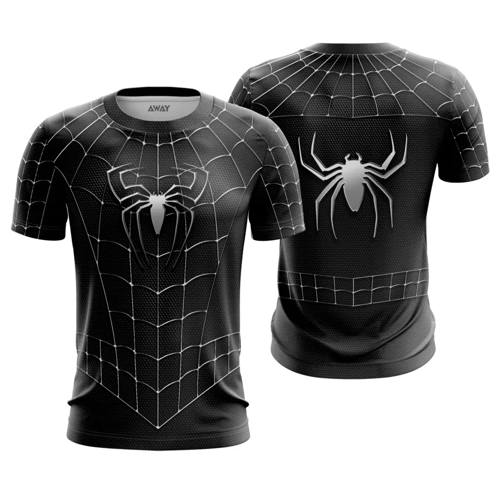 Hot Spider Series, Quick Drying, Harajuku Men's Short Sleeve T-shirt, Summer Casual, 3D Digital Printing Men's T-shirt