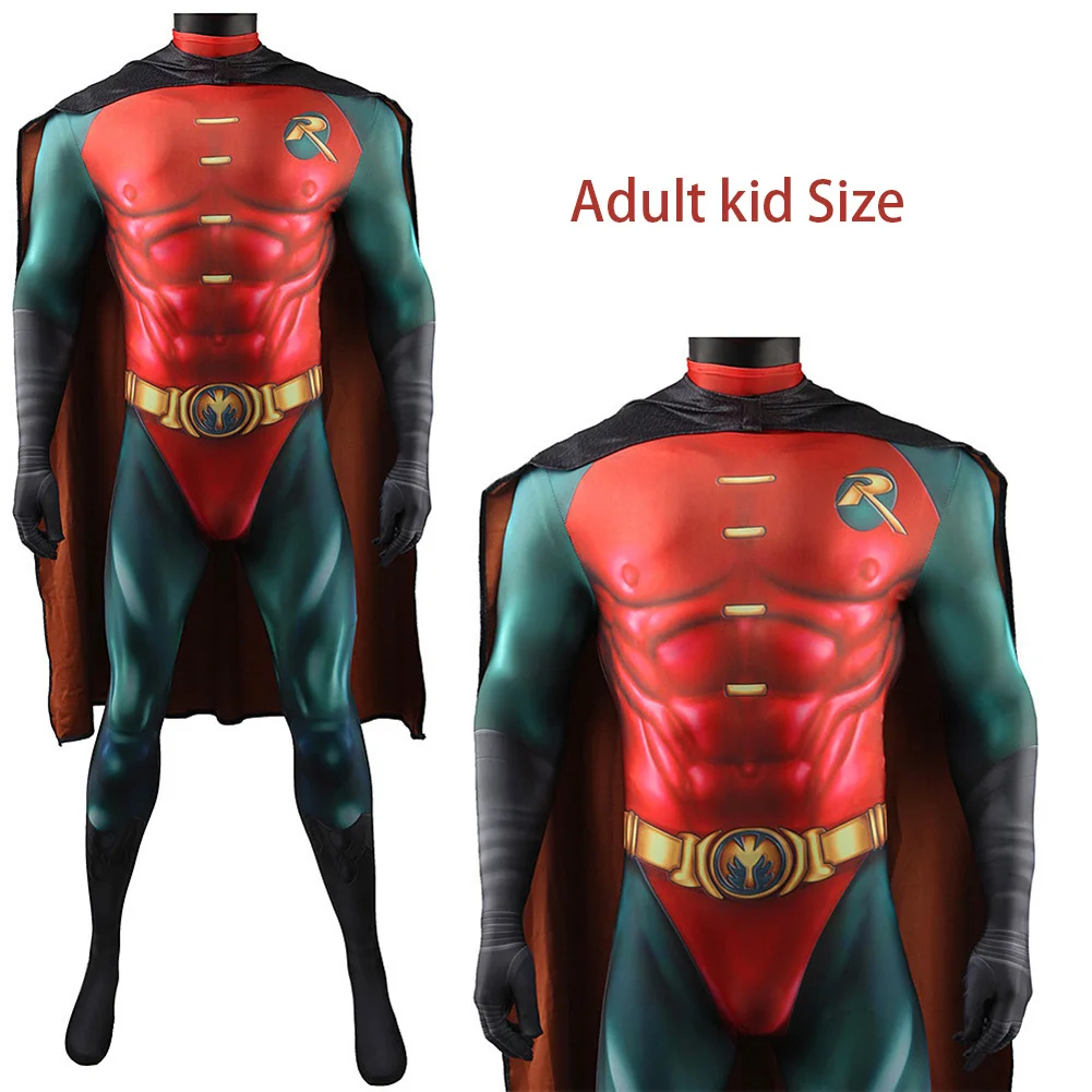 Robin Cosplay Disfraz adultos hombres niños mono Halloween carnaval fiesta  - AliExpress, image size:1001x1001
