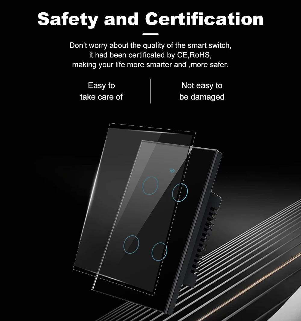 Tuya Wifi US Smart Switch Wire/No Neutral Wire 1/2/3/4Gang Mobile Phone Remote Voice Control Timing Google Assistant Alexa Voice