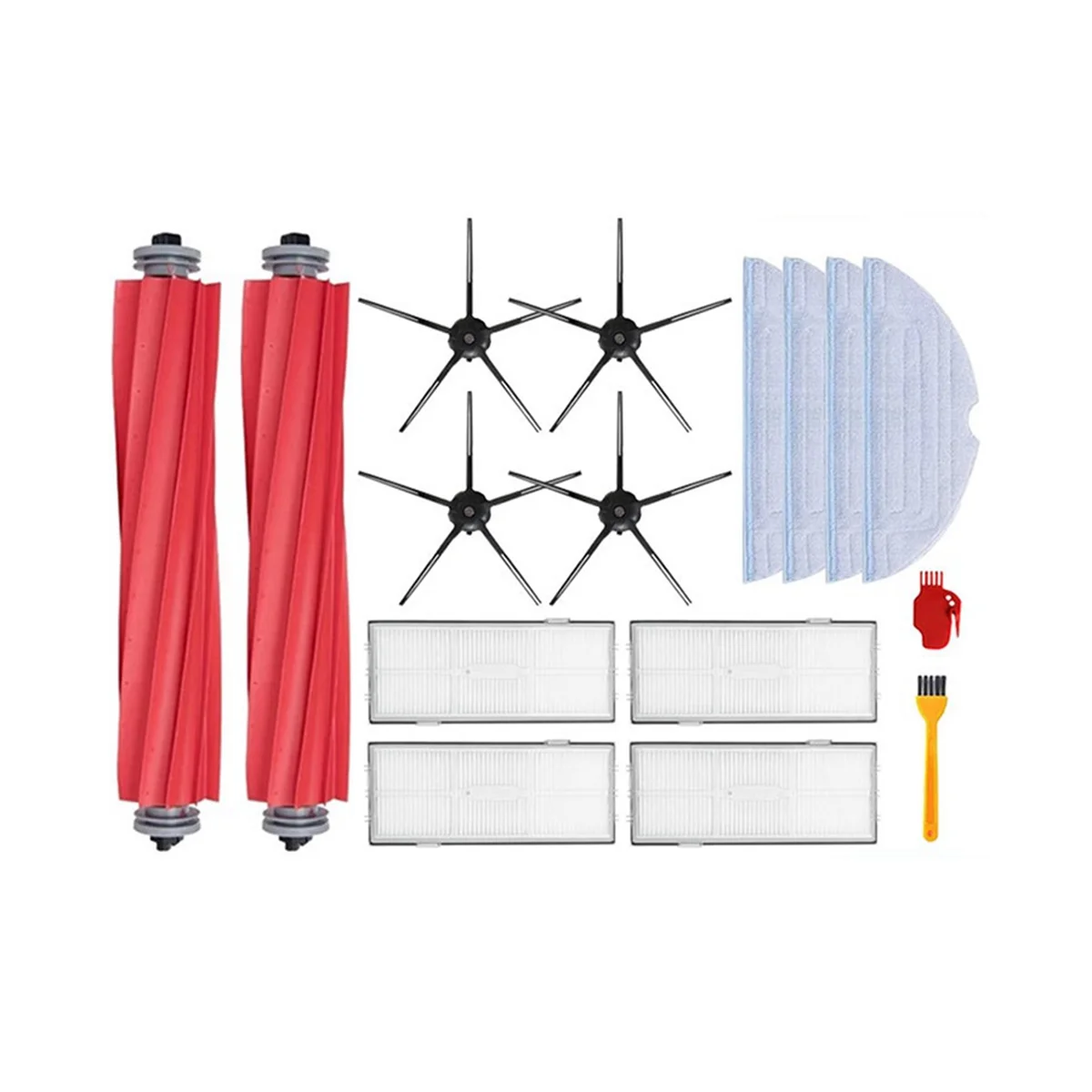 

Набор запчастей для пылесоса S7 S7MaxV T7S, фильтр НЕРА, основная и боковая щетки, швабры