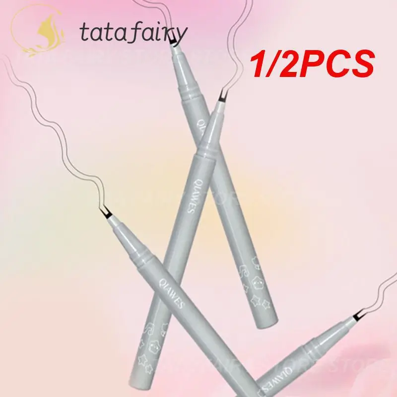 

1/2PCS Quick Drying Gentle Anti-sweat Eyeliner Water Resistance Rubbing Won't Fall Off Long-lasting Eyeliner Caton.
