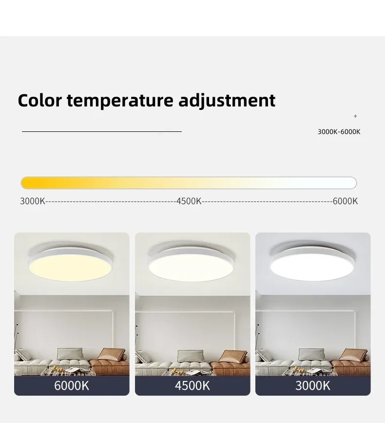 LED Intelligent Ceiling Light Tuya WiFi RGB Dimmable Alexa Voice Controlled Google Home Living Room Bedroom Indoor Lighting