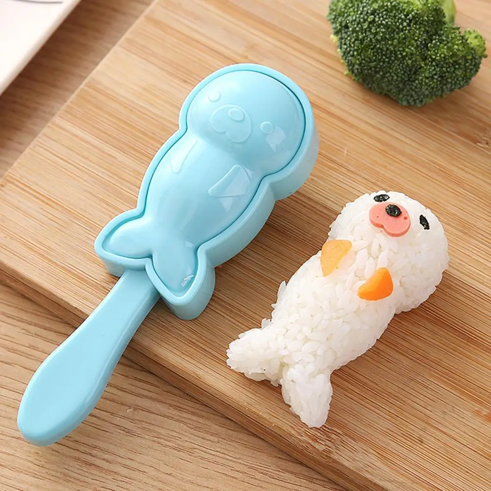 

1 Set Rice Ball Mold PP Food Grade DIY Seal Shaped Rice Ball Mold Diy Sushi Rice Bento Modeling Mold Kitchen Gadgets