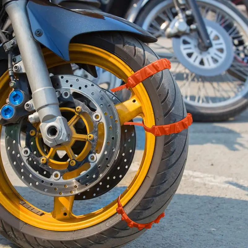 Car Tire Snow Chain 2pcs Winter Tire Chains anti-slip motorcycle bike snow chains Winter Outdoor Snow Emergency Anti-Skid
