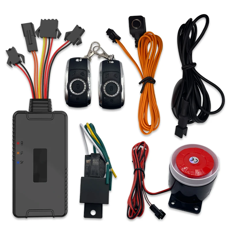 Trackerking DK37A SIMCOM7670SA 4G+2G GPS Tracker with Remote Control Engine Kill Realtime Location Tracking and Alarm Siren