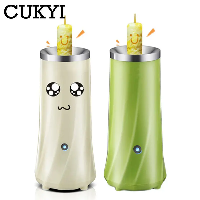 CUKYI Mini Electric Egg Roll Maker Automatic rising Cooking Tools Egg Cup Omelette Master Sausage Machine Household breakfast