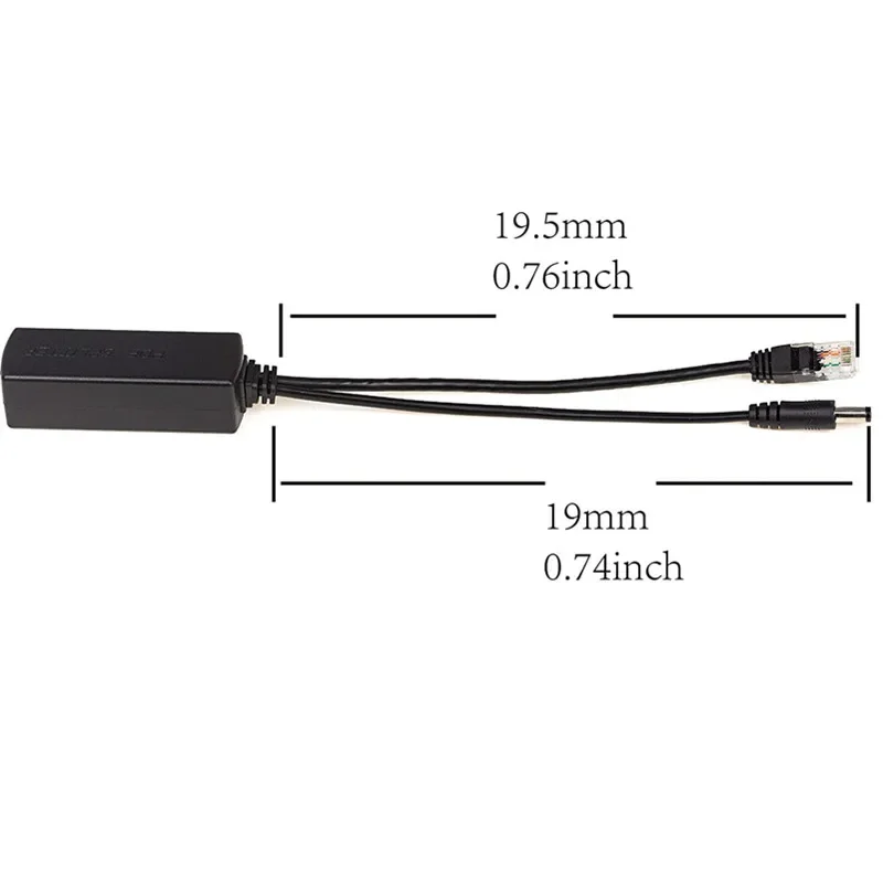 48V To 12V POE Connectors Adapter Cable Splitter Injector Power Supply for IP Camera,Arduino with Ethernet,Wireless Access Point 4
