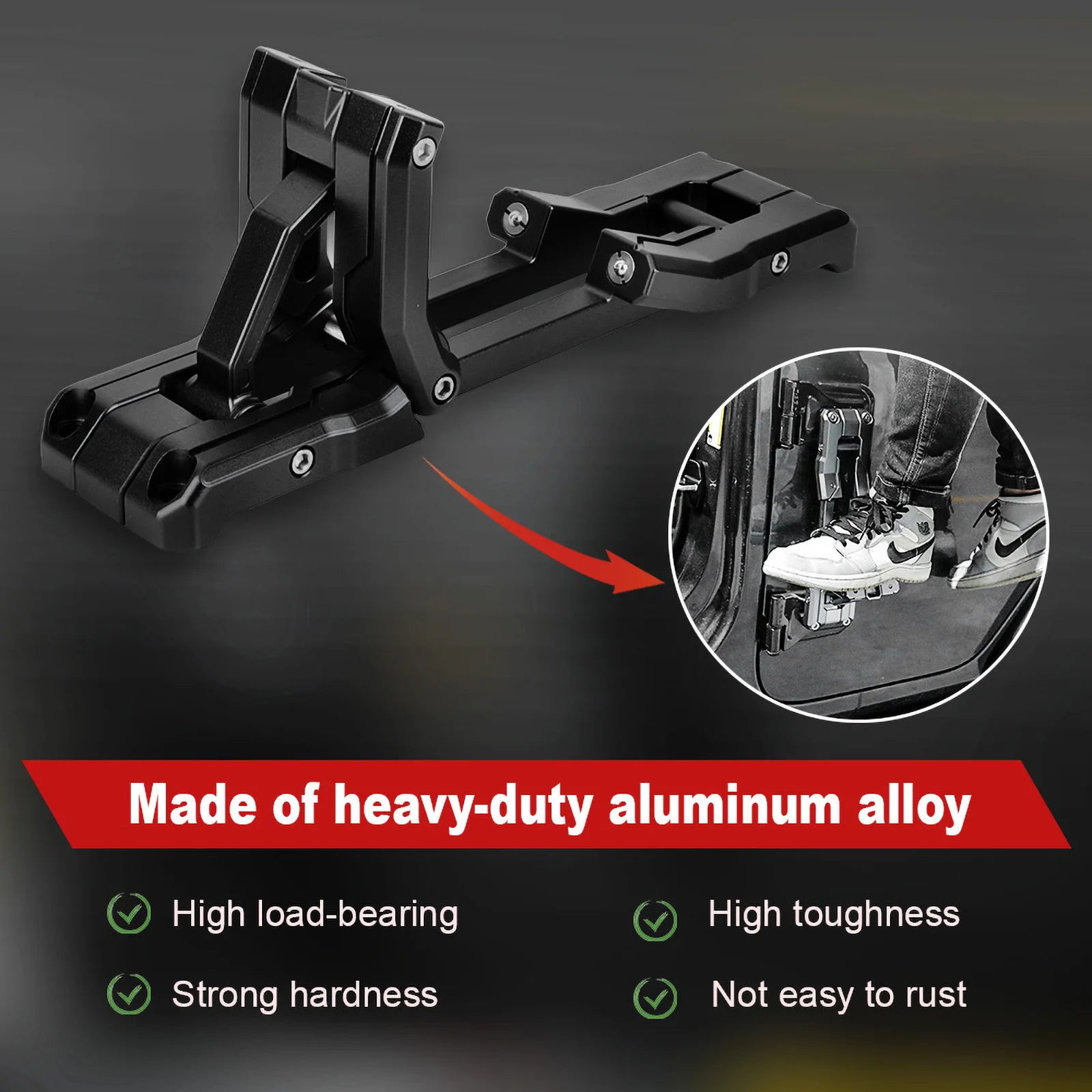 Tür Scharnier Schritt Heavy Duty Aluminium Trittbrett Faltbare