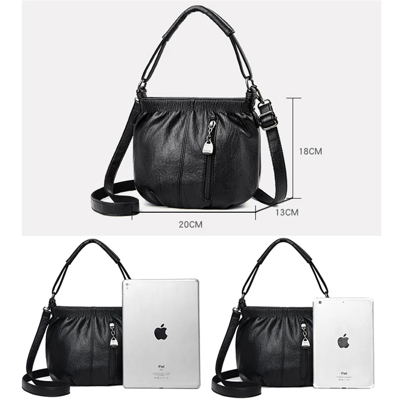 Leather Small Shoulder Bags for Women Casual Ladies Crossbody Bag Purses Handbags Designer Handbags Sac