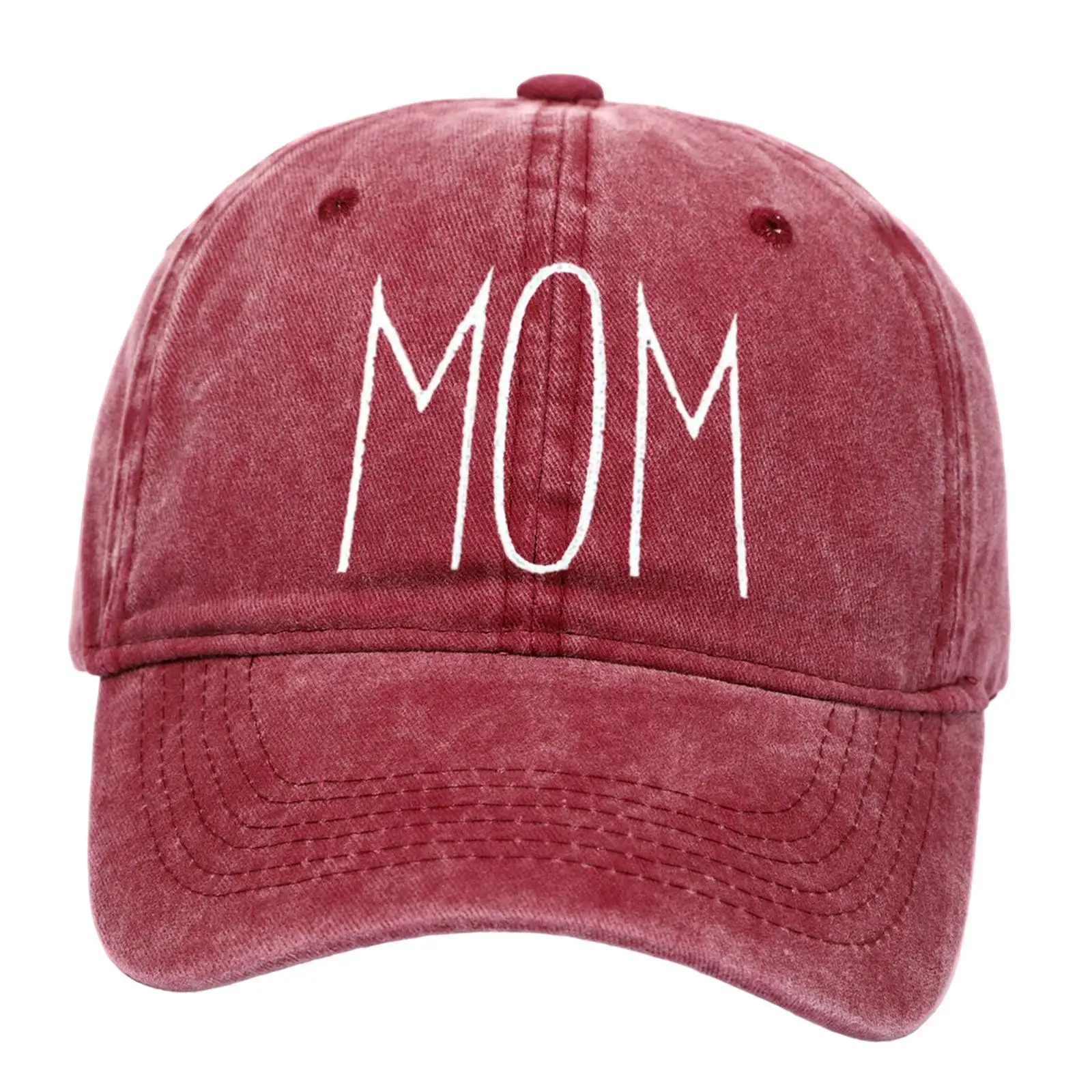 Mom Embroidered Baseball Hat Mother`s Day Gift for Camping Parties Poolside