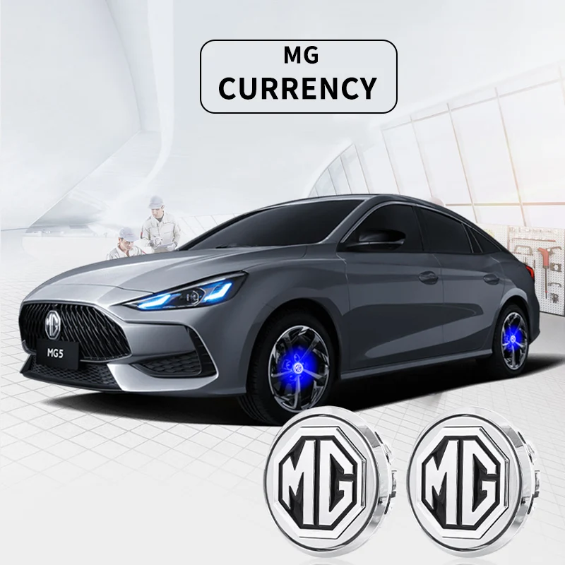 

For MG5 MG6 MG ZS HS MG4 LED Maglev Wheel Lamp Wheel Center Cap Wheels Tires Parts Wear Accessories MG Universal Wheel Hub