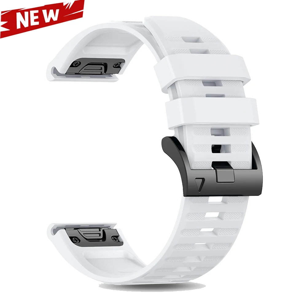 Enhanced Silicone QuickFit Sports WatchBand - 22mm/26mm Strap