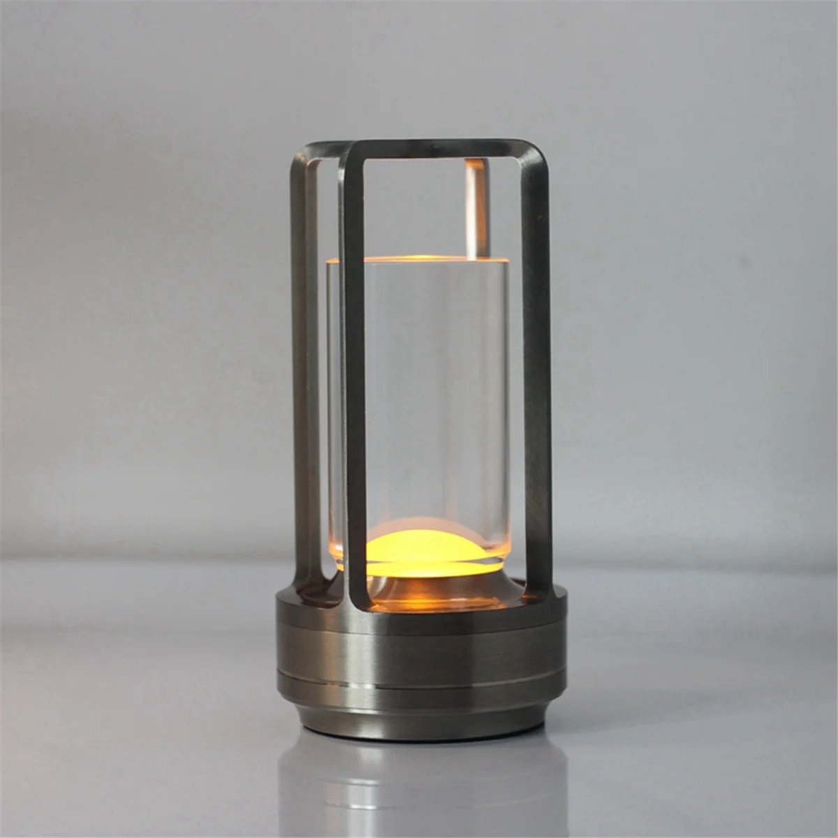 BAAU Portable Outdoor Camping Light Led Light Originality Charging Nightlight Bedroom Eye Protection Bedside Lamp Silver