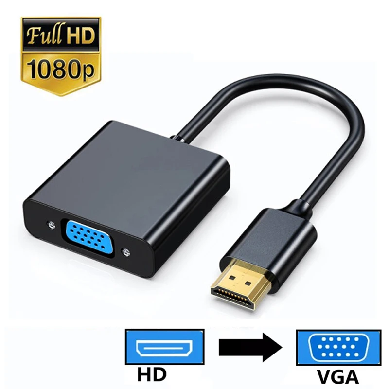 HDMI to VGA Converter for PS4 Xbox PC Laptops TV