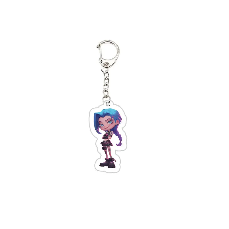 Acrylic Jinx Arcane Keychain Pendant for Fans – Stylish Bag Accessory and Gift