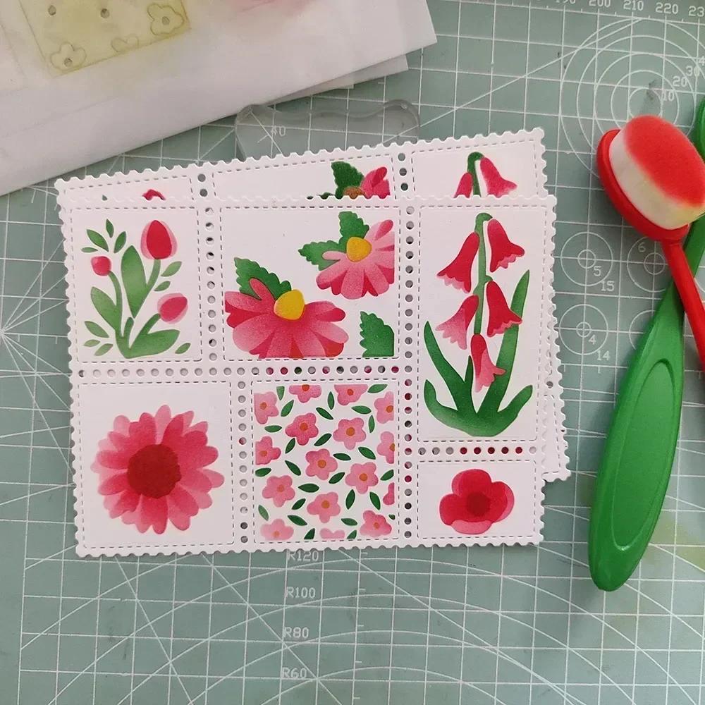 Cutting Die Stencil and Clear stamp Postage for Card making Scrapbook Dec metal cutting dies,clear stamps,scrapbook stamps