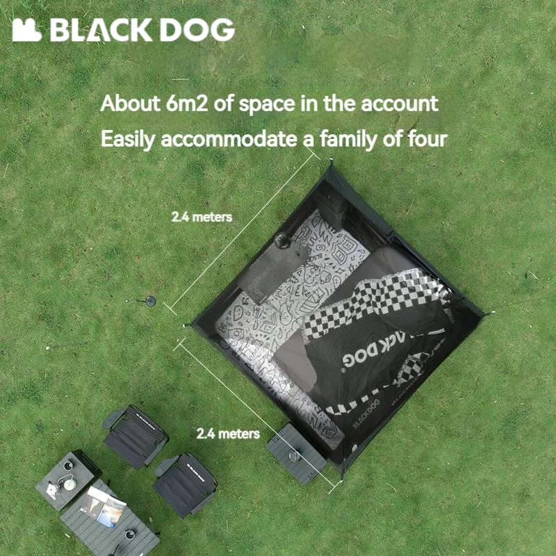 야외 탐험의 필수품, 네이처하이크 BLACKDOG 자동 원터치 텐트