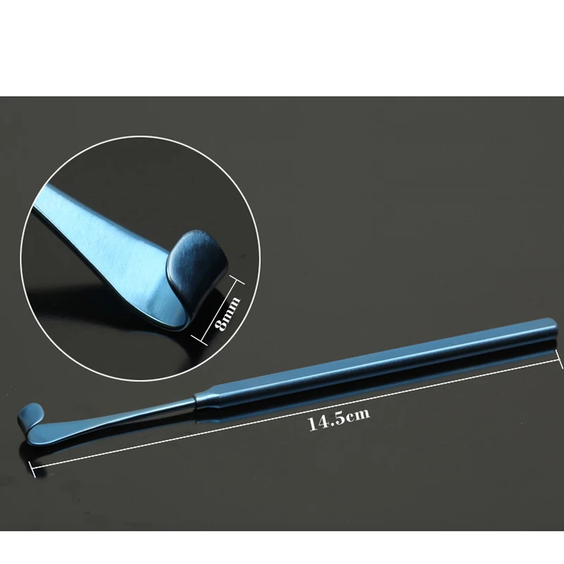 Cosmetic Titanium Eye bags Pull Hook Eyelid Hook Tool Lid Retractors ophthalmic instruments
