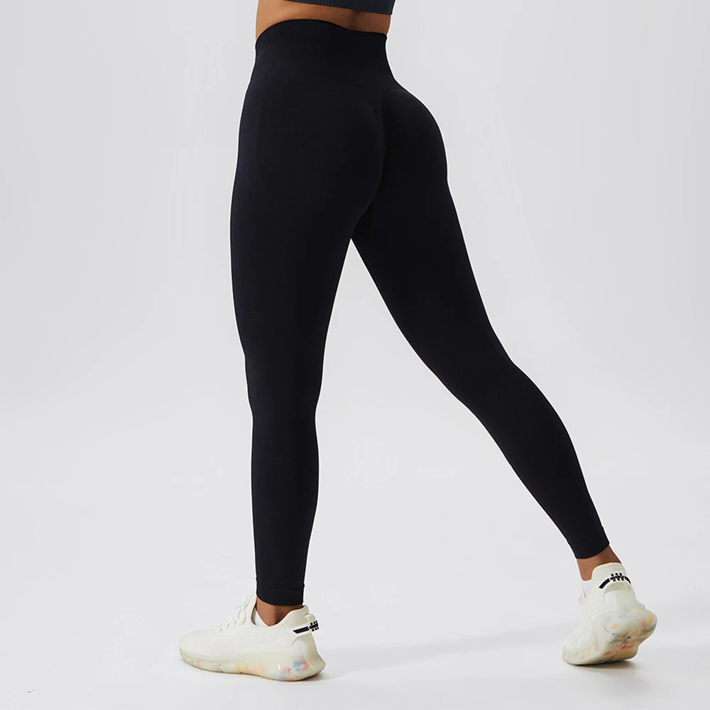 Mallas largas para mujer, efecto Push-Up, cintura alta, para yoga, sin  costuras, deportivas, para correr, fitness, entrenamiento, calle, mallas  opacas para correr, azul, S: : Moda