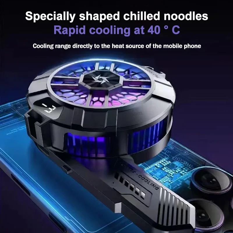 SL33 Mobile Phone Semiconductor Cooler "6"Shaped Semiconductor Cooling Fan Radiator for IOS Android Back-clip Magnetic Heat Sink phone cooler mobile radiator mobile heat dissipation plate cell phone fan