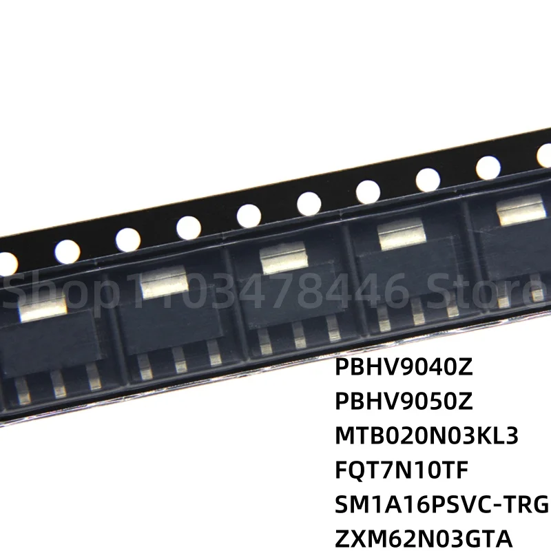 

100 шт. PBHV9040Z PBHV9050Z MTB020N03KL3 FQT7N10TF SM1A16PSVC-TRG ZXM62N03GTA SOT-223