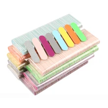 

100Pcs/lot,Double Side Nail Polish Sanding,Disposable Mini Wooden Nail File Buffer Strips,Grinding Polishing Manicure Care Tools