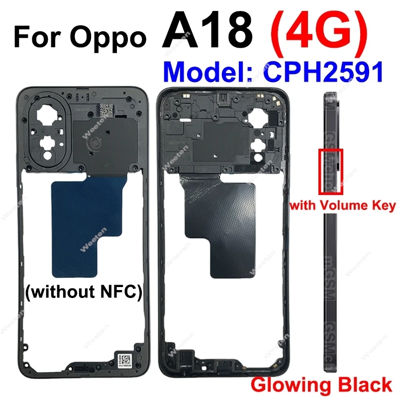 Enhanced Middle Frame Housing and Case Cover Replacement Parts