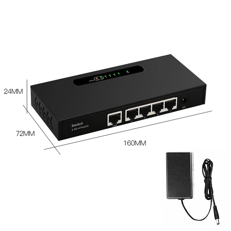 데스크탑 기가비트 네트워크 스위치, 기가비트 스위치, 네트워크 이더넷 스위치, 랜 허브, RJ45 인터넷 분배기, 자동, 1000Mbps, 2500Mbps, 2.5G