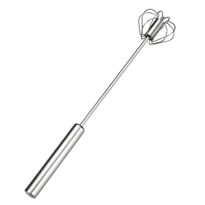 Stainless Egg Beater Semi-Automatic Egg Tools Stiring Cream Whisk Manual Mixer Household Kitchen Baking Accessories