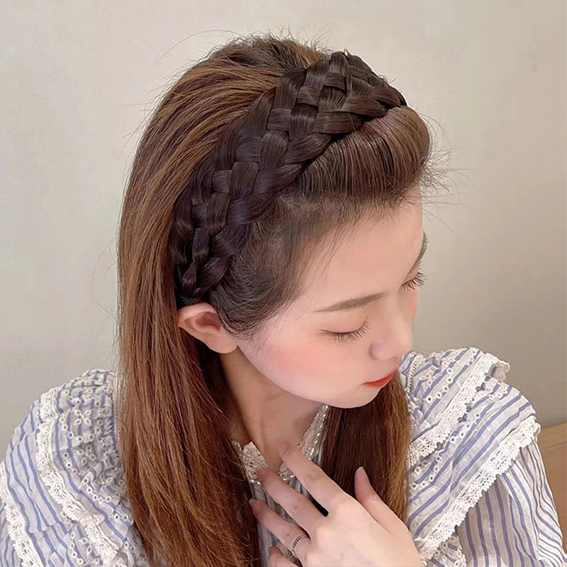 Elegant Fishbone Braided Hairband - Handmade Twist Headband