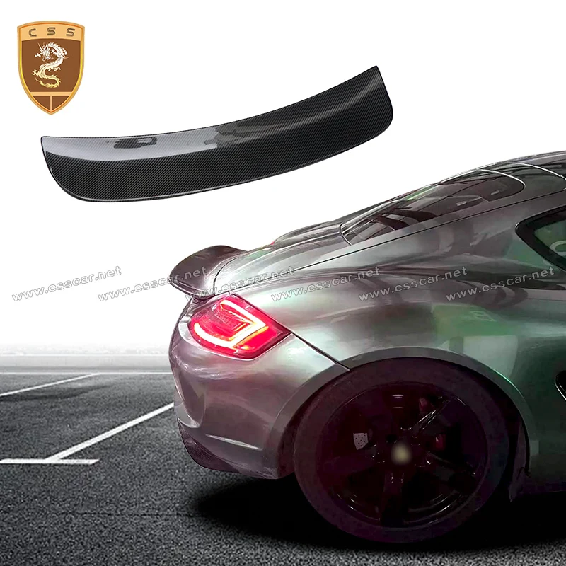 

Car Rear Trunk Lip Wing Spoiler For Porsche 987 Car Rear Spoiler Wing Trunk Lid Trim Cover Flap Splitter Lip Accessory